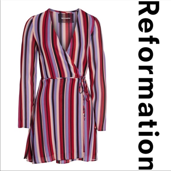Reformation Gjelina Wrap Style Minidress - Picture 3 of 5